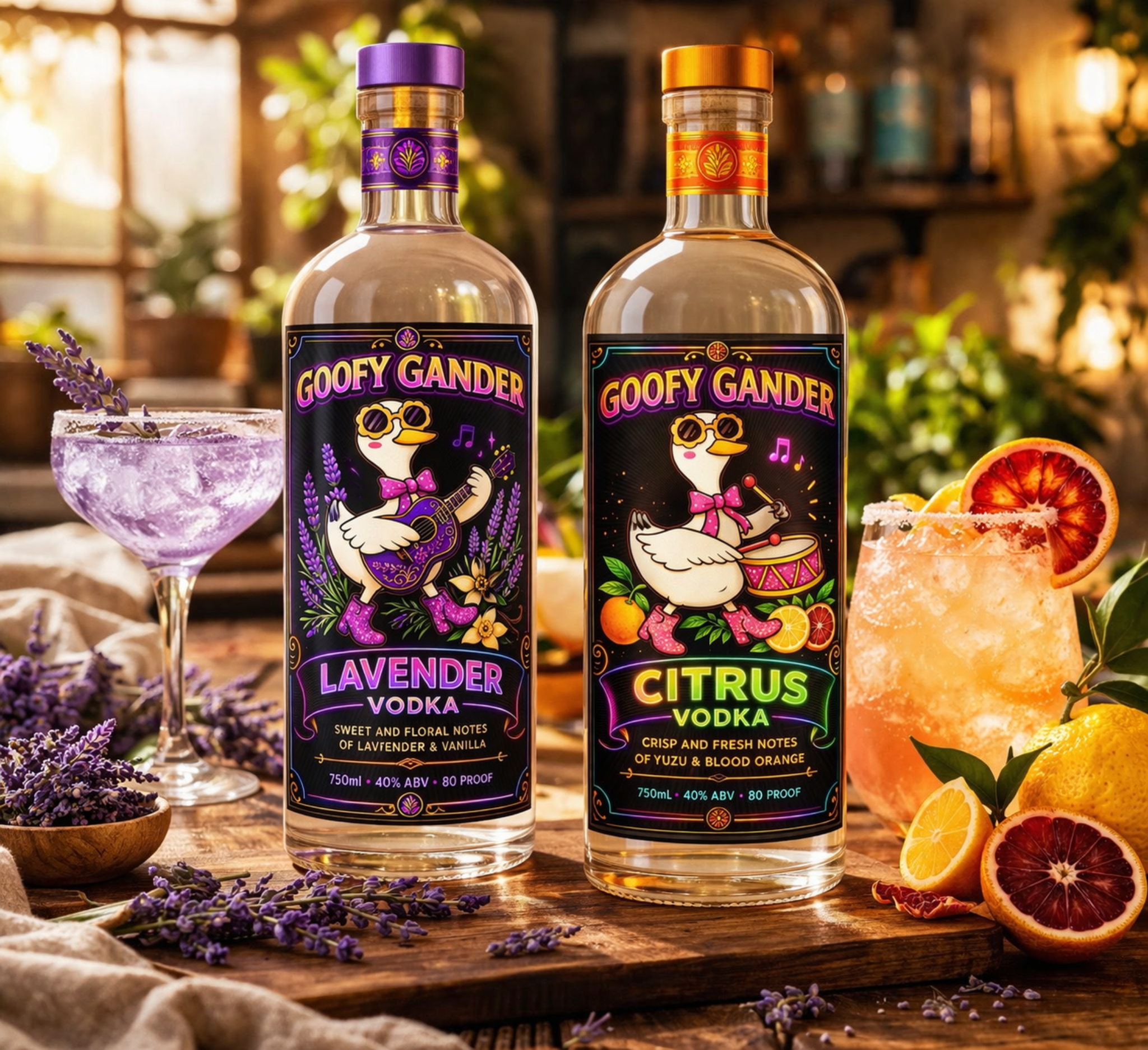Goofy Gander bottle lineup